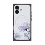 プレミアムスクエアケース with MagSafe［ Natural Flower - blue ］