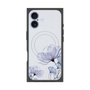 プレミアムスクエアケース with MagSafe［ Natural Flower - blue ］