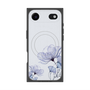 プレミアムスクエアケース with MagSafe［ Natural Flower - blue ］