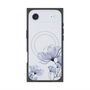 プレミアムスクエアケース with MagSafe［ Natural Flower - blue ］