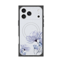プレミアムスクエアケース with MagSafe［ Natural Flower - blue ］