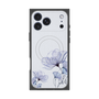 プレミアムスクエアケース with MagSafe［ Natural Flower - blue ］