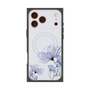 プレミアムスクエアケース with MagSafe［ Natural Flower - blue ］