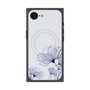 プレミアムスクエアケース with MagSafe［ Natural Flower - blue ］