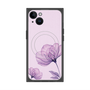 プレミアムスクエアケース with MagSafe［ Natural Flower - Purple ］