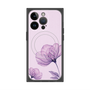 プレミアムスクエアケース with MagSafe［ Natural Flower - Purple ］