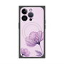 プレミアムスクエアケース with MagSafe［ Natural Flower - Purple ］