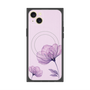プレミアムスクエアケース with MagSafe［ Natural Flower - Purple ］