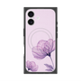 プレミアムスクエアケース with MagSafe［ Natural Flower - Purple ］