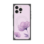 プレミアムスクエアケース with MagSafe［ Natural Flower - Purple ］