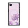 プレミアムスクエアケース with MagSafe［ Natural Flower - Purple ］