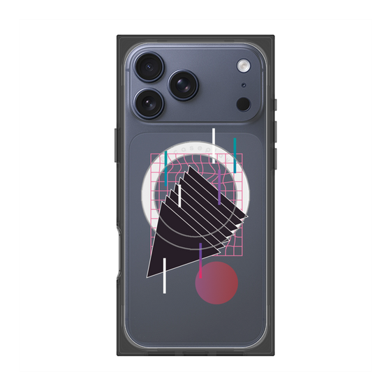 プレミアムスクエアケース with MagSafe［ Electronic ］