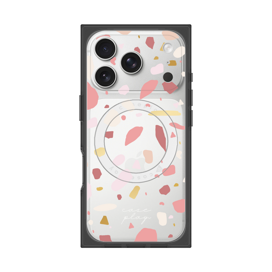 プレミアムスクエアケース with MagSafe［ Pink pieces ］