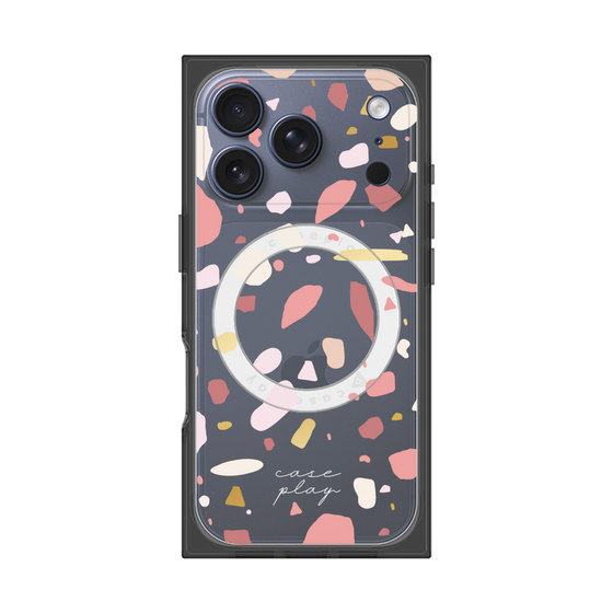 プレミアムスクエアケース with MagSafe［ Pink pieces ］
