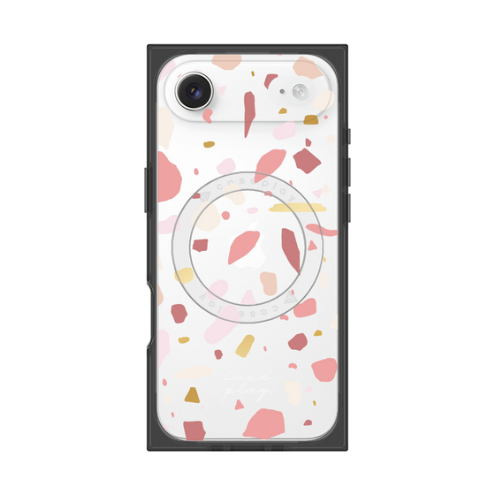 プレミアムスクエアケース with MagSafe［ Pink pieces ］