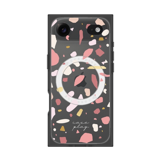プレミアムスクエアケース with MagSafe［ Pink pieces ］