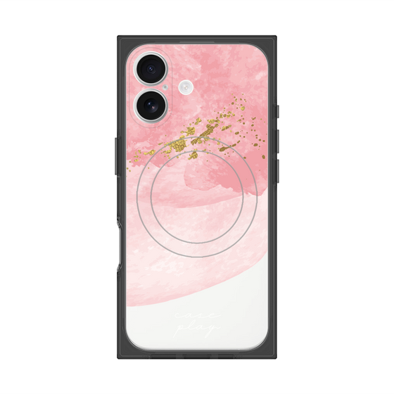 プレミアムスクエアケース with MagSafe［ pink layered ］