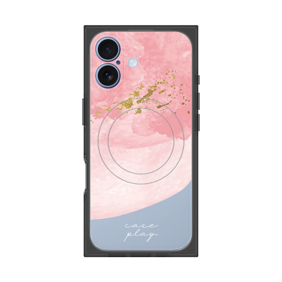 プレミアムスクエアケース with MagSafe［ pink layered ］