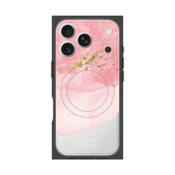 プレミアムスクエアケース with MagSafe［ pink layered ］
