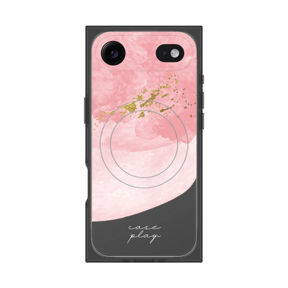 プレミアムスクエアケース with MagSafe［ pink layered ］