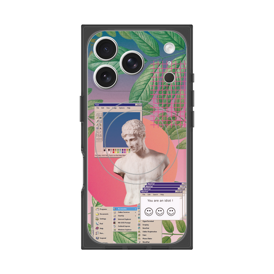 プレミアムスクエアケース with MagSafe［ vapor wave ］