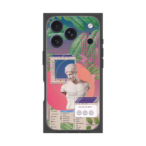 プレミアムスクエアケース with MagSafe［ vapor wave ］