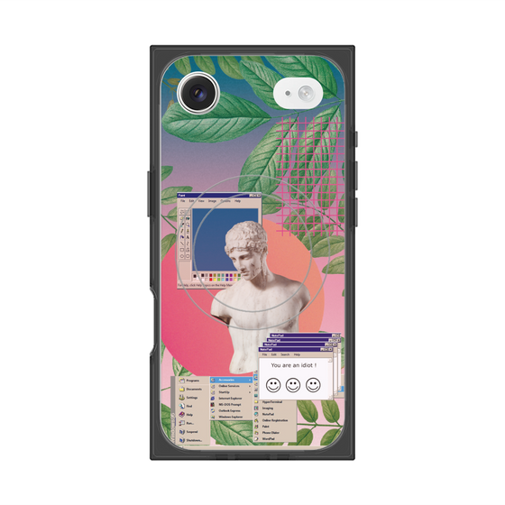 プレミアムスクエアケース with MagSafe［ vapor wave ］