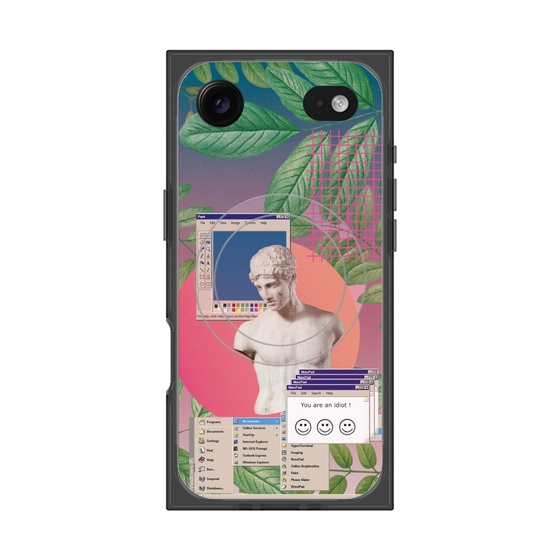 プレミアムスクエアケース with MagSafe［ vapor wave ］