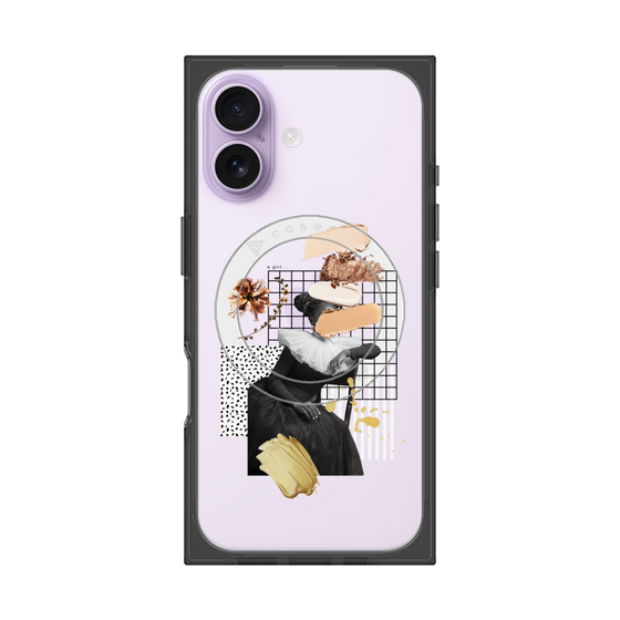 プレミアムスクエアケース with MagSafe［ Artistic Fall in Beige ］