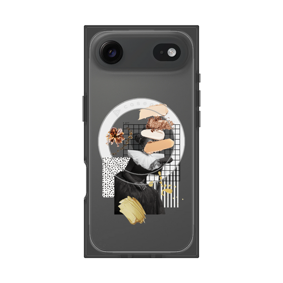 プレミアムスクエアケース with MagSafe［ Artistic Fall in Beige ］