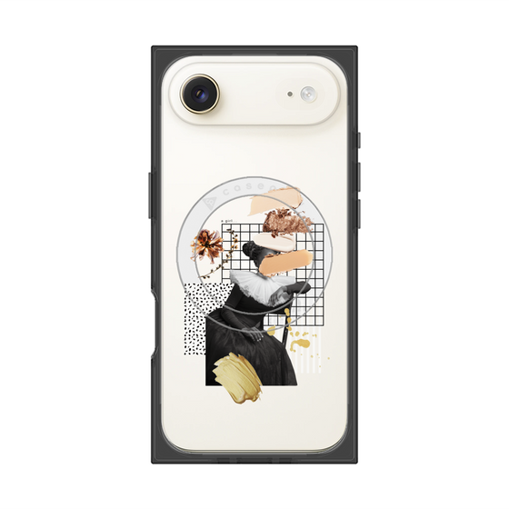 プレミアムスクエアケース with MagSafe［ Artistic Fall in Beige ］
