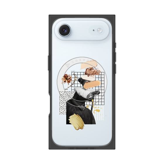 プレミアムスクエアケース with MagSafe［ Artistic Fall in Beige ］