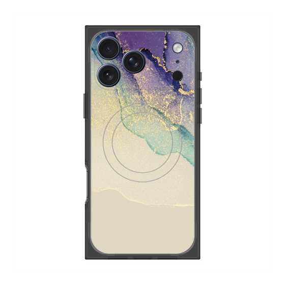 プレミアムスクエアケース with MagSafe［ Marble Purple ］