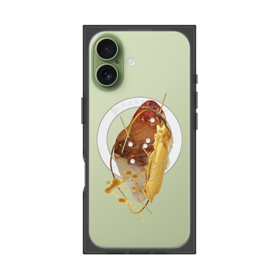 プレミアムスクエアケース with MagSafe［ Nuance Painting Brown ］
