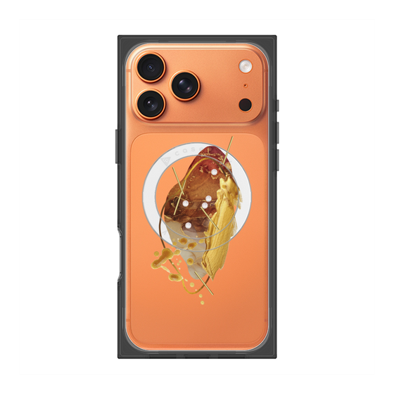 プレミアムスクエアケース with MagSafe［ Nuance Painting Brown ］