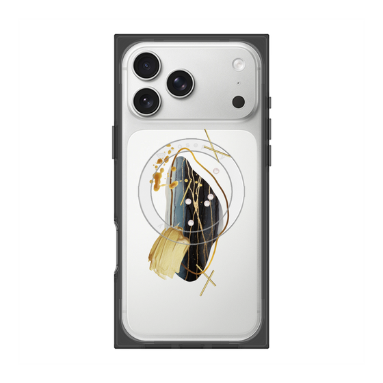 プレミアムスクエアケース with MagSafe［ Nuance Painting Black ］
