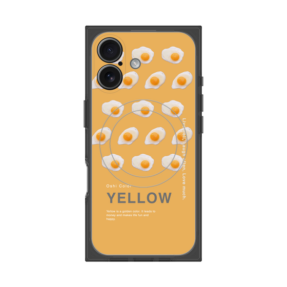 プレミアムスクエアケース with MagSafe［ YELLOW-Egg ］