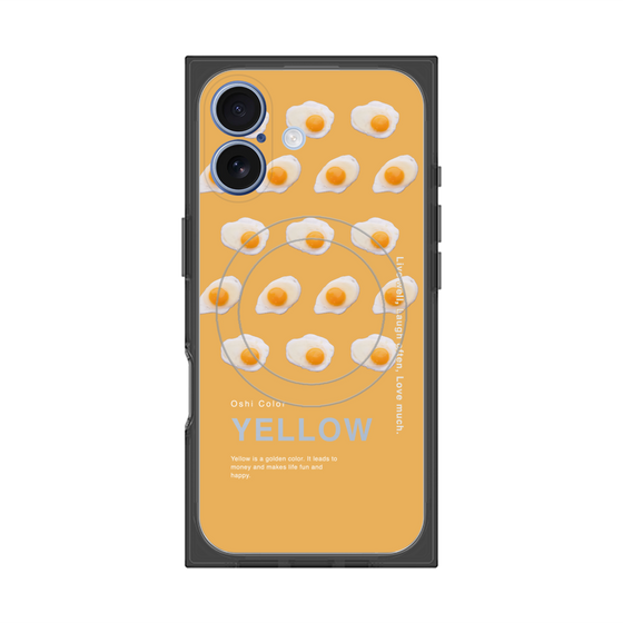 プレミアムスクエアケース with MagSafe［ YELLOW-Egg ］