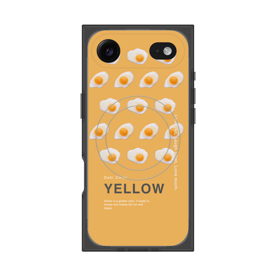 プレミアムスクエアケース with MagSafe［ YELLOW-Egg ］