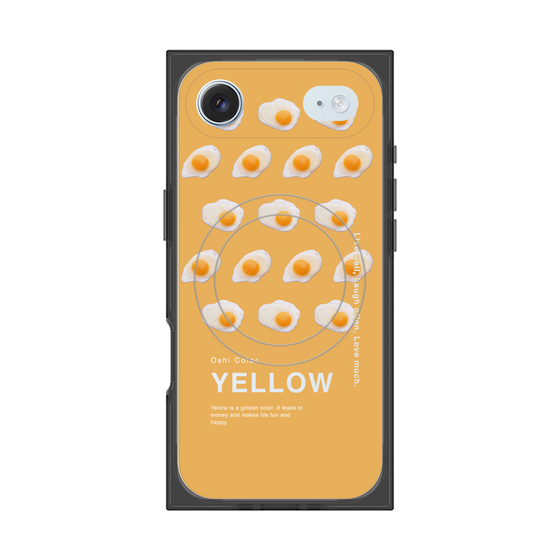 プレミアムスクエアケース with MagSafe［ YELLOW-Egg ］