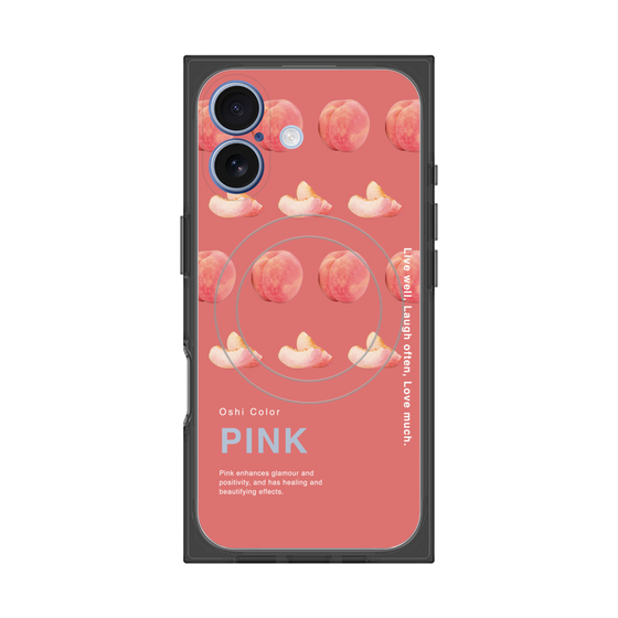 プレミアムスクエアケース with MagSafe［ PINK-Peach ］