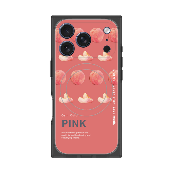 プレミアムスクエアケース with MagSafe［ PINK-Peach ］