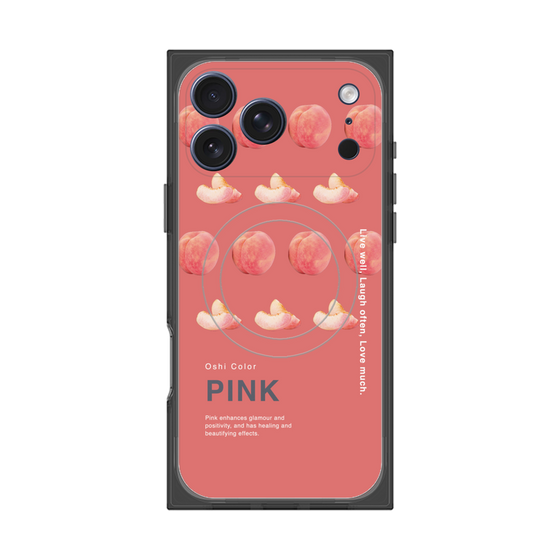 プレミアムスクエアケース with MagSafe［ PINK-Peach ］