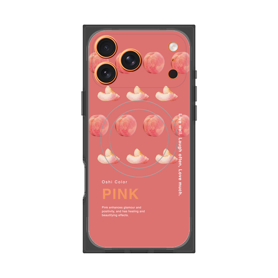 プレミアムスクエアケース with MagSafe［ PINK-Peach ］