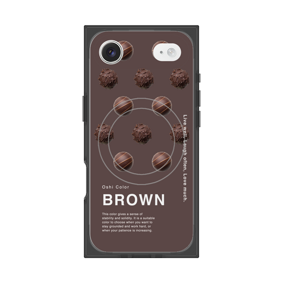 プレミアムスクエアケース with MagSafe［ BROWN-Chocolate ］