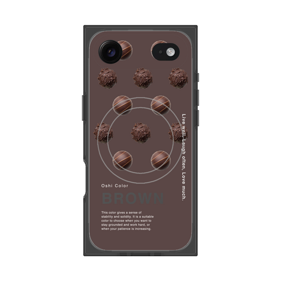 プレミアムスクエアケース with MagSafe［ BROWN-Chocolate ］