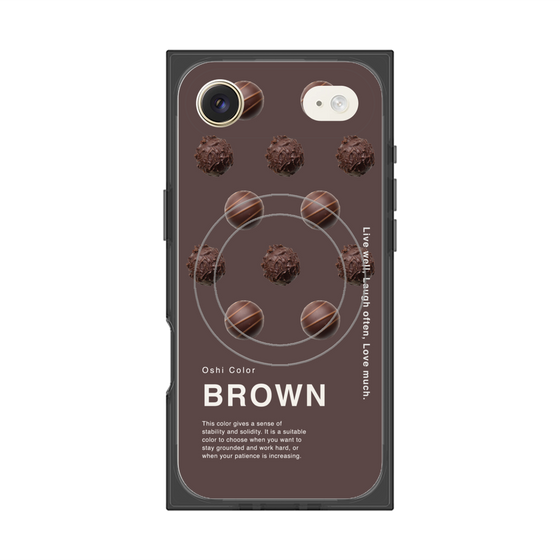 プレミアムスクエアケース with MagSafe［ BROWN-Chocolate ］
