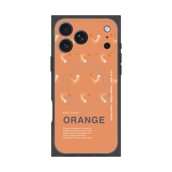 プレミアムスクエアケース with MagSafe［ ORANGE-Shrimp ］