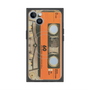 プレミアムスクエアケース with MagSafe［ RETORO CASSETTE TAPE - Skeleton Orange ］