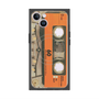プレミアムスクエアケース with MagSafe［ RETORO CASSETTE TAPE - Skeleton Orange ］